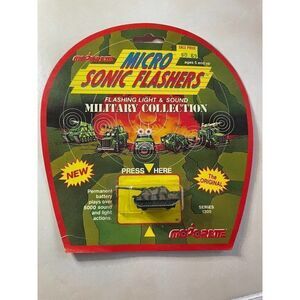 Majorette Micro Sonic Flashers Military Collection 1989 NEW Unopened Tank
